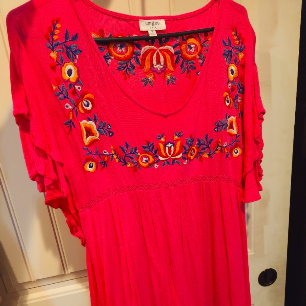 Umgee Embroidered Dress